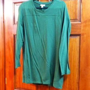 J. JILL NWOT Green Tunic With Pockets Super Soft
